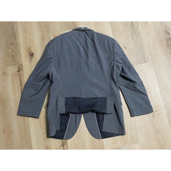 Hugo Boss Mens Two Button Blazer 100% Wool Sport Coat Jacket 42S Gray RECENT - Picture 5 of 7
